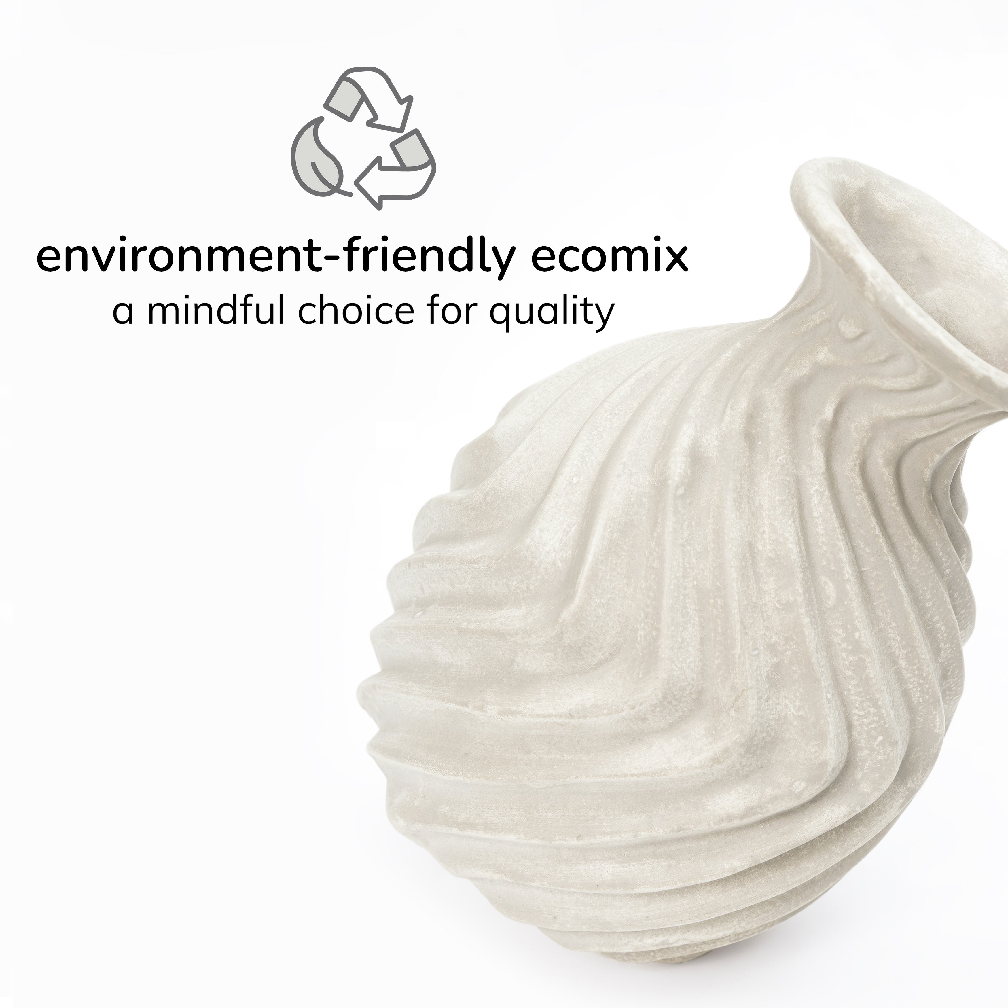 Epsom Ecomix Vase - White