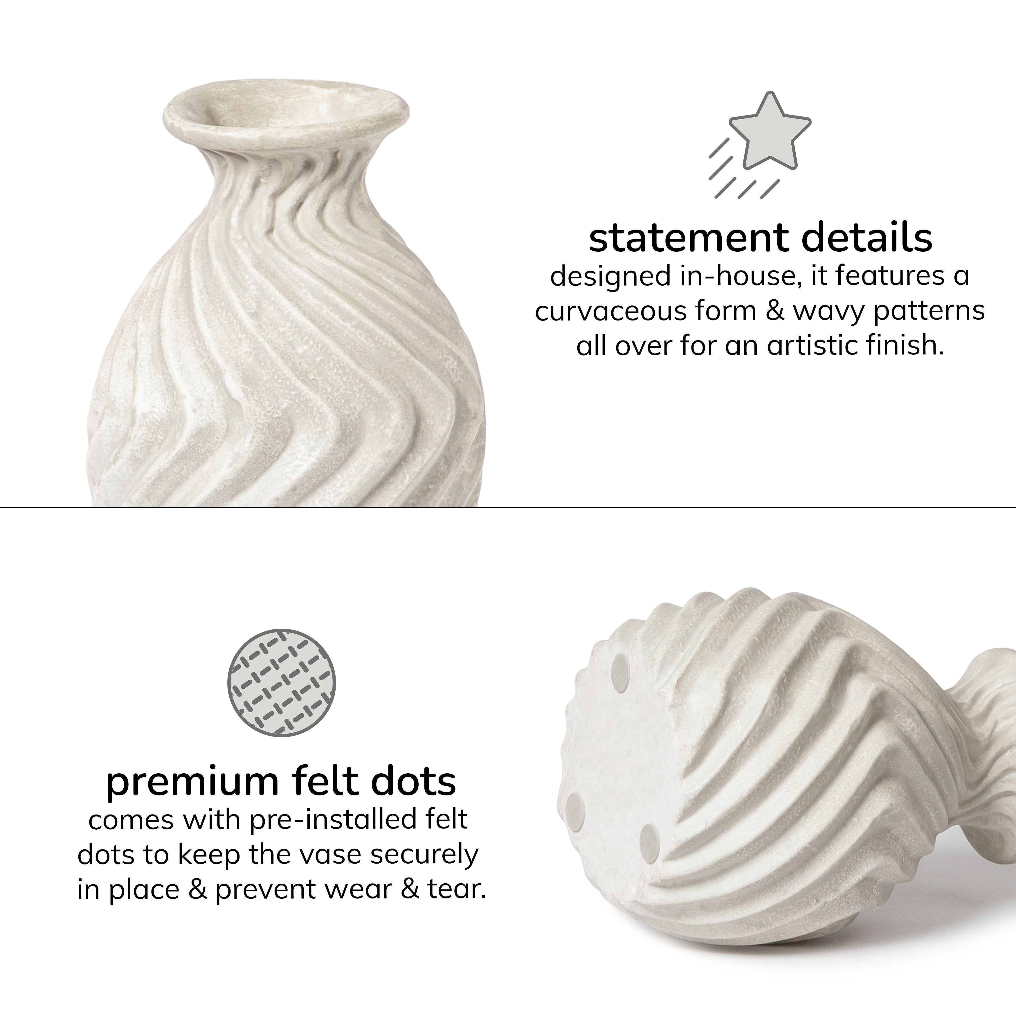 Epsom Ecomix Vase - White