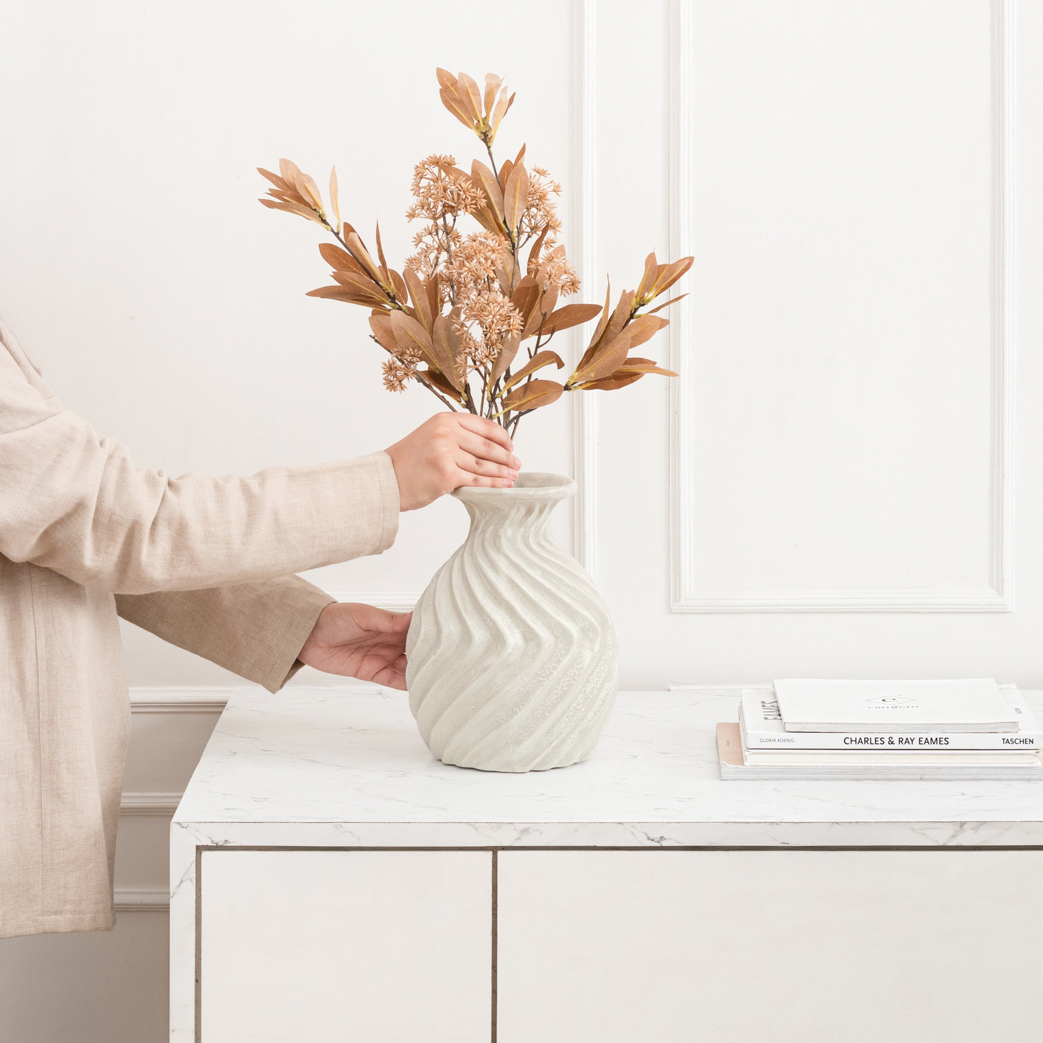 Epsom Ecomix Vase - White