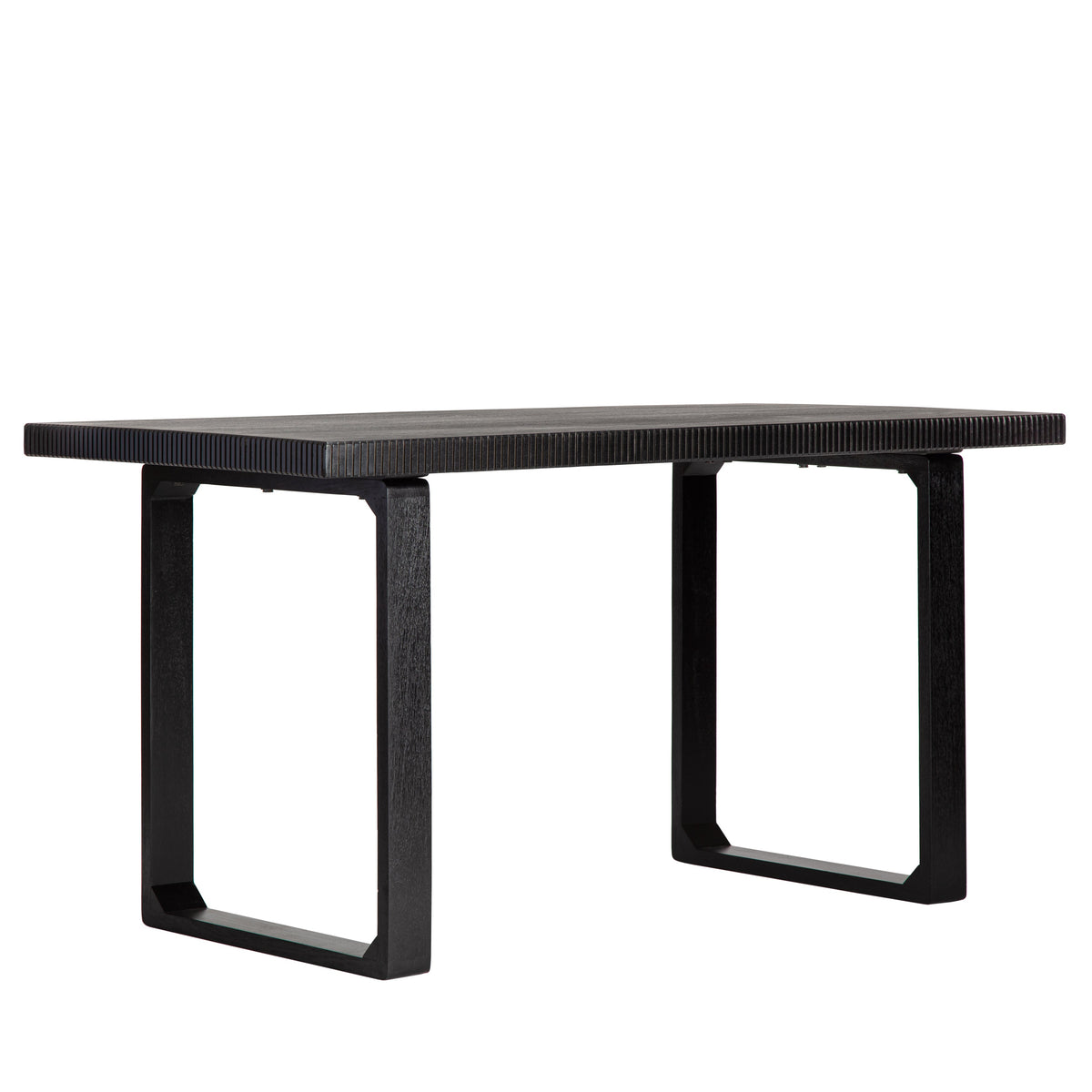 Ancona Solid Wood Writing Desk - Black