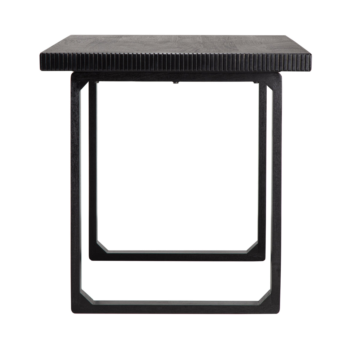 Ancona Solid Wood Writing Desk - Black