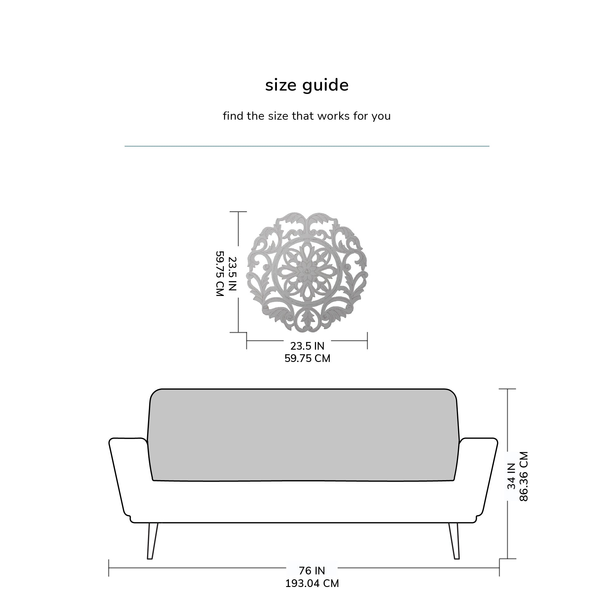 Lassi White Wall Medallion