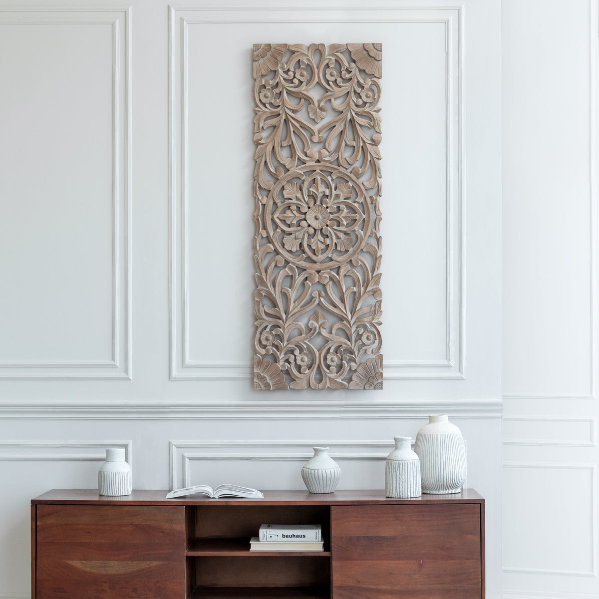 Malito Wall Medallion - Brown Wash