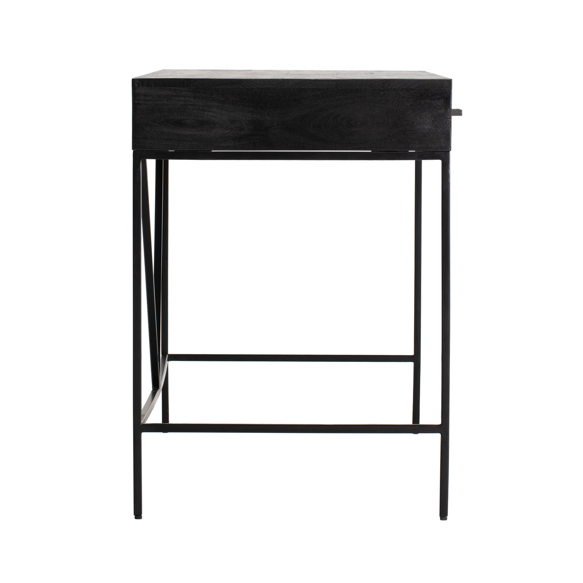 Bilbao Solid Wood & Iron Desk - Black