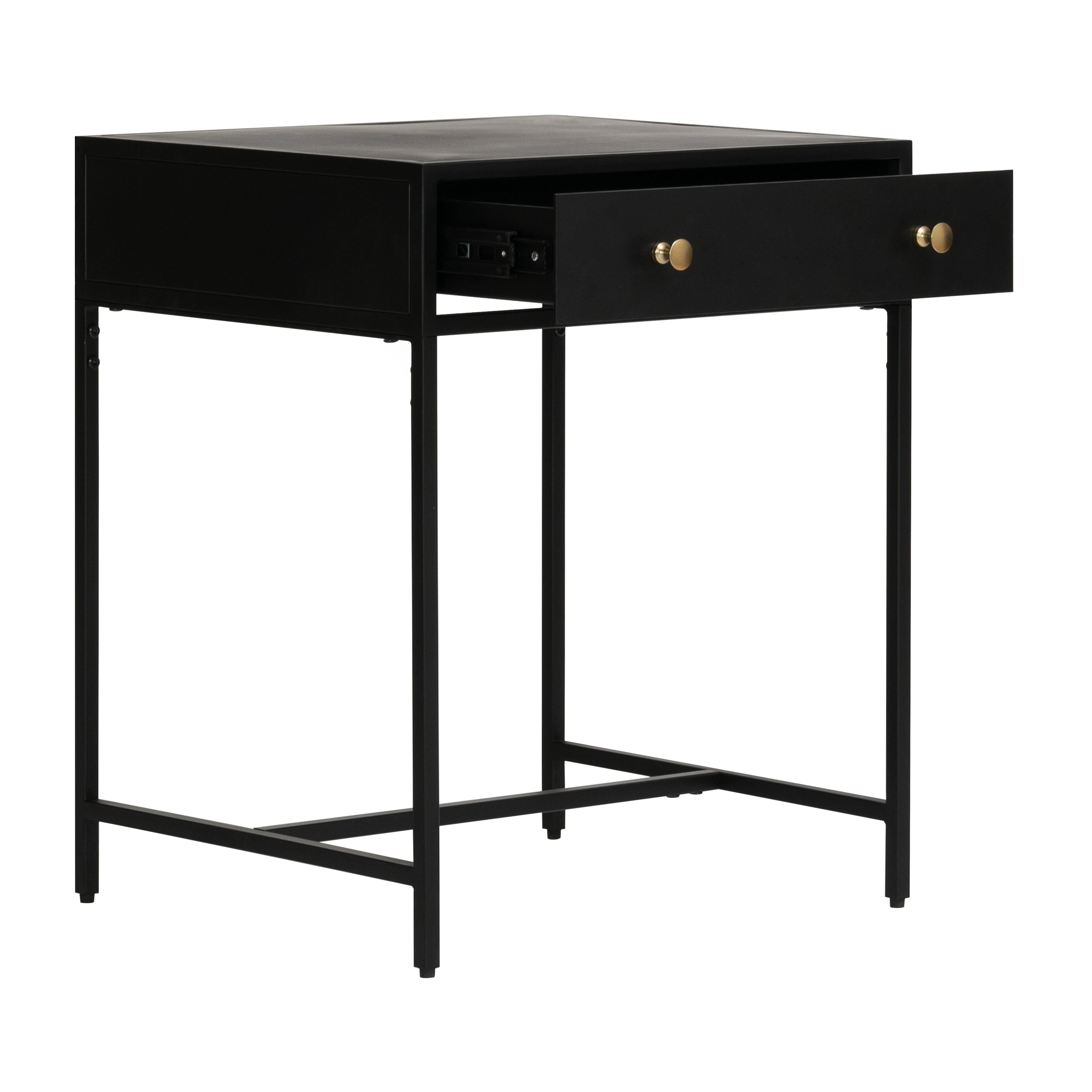 Brockwell Nightstand - 1 Drawer - Black