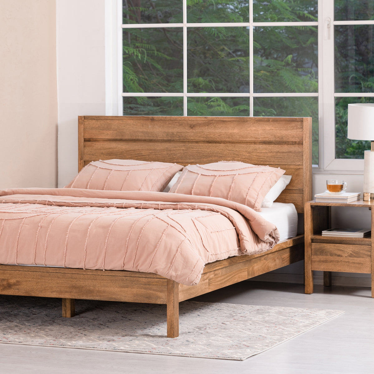 Tivoli Solid Wood Bed - Mid Tone Honey