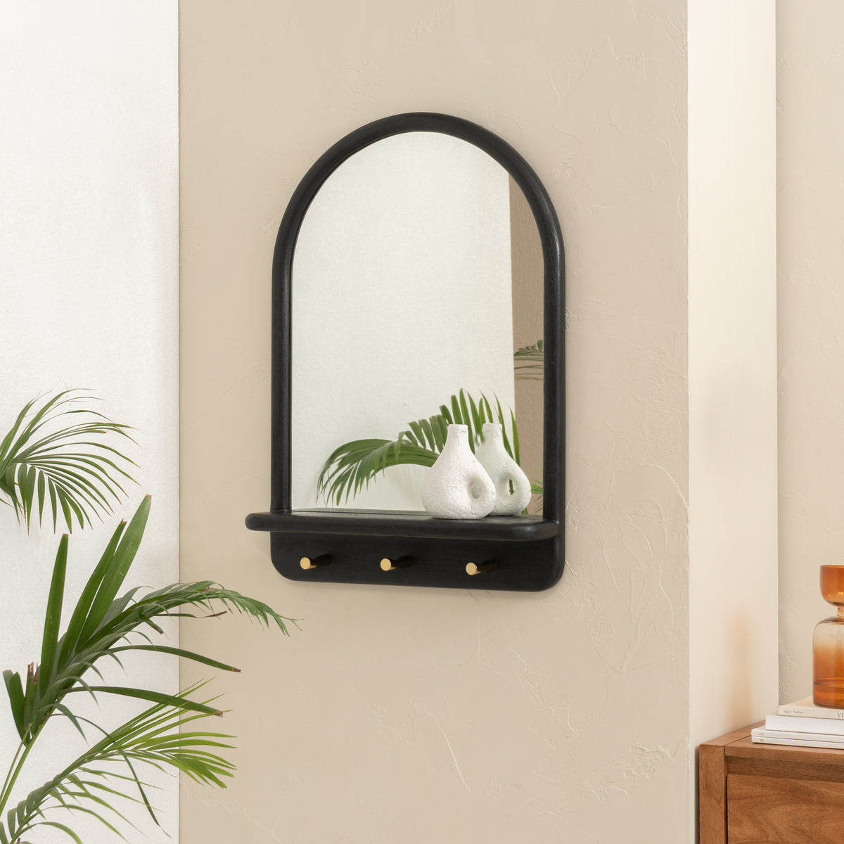Dante Accent Wall Mirror - Black