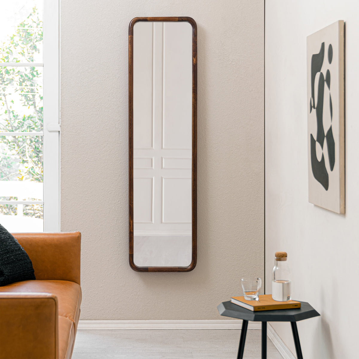 Harriet Accent Mirror - Walnut