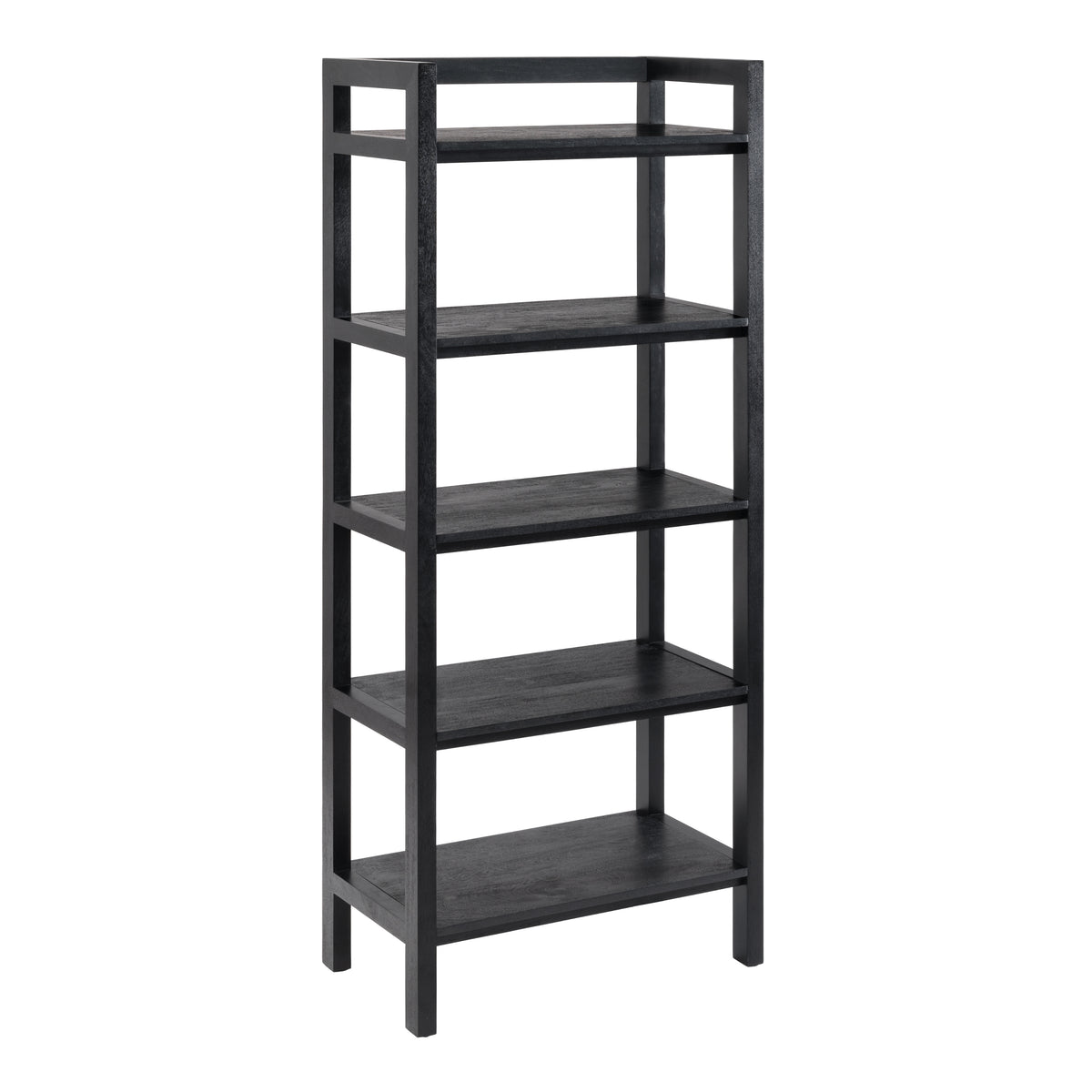 Grayling Solid Wood Bookcases - Black