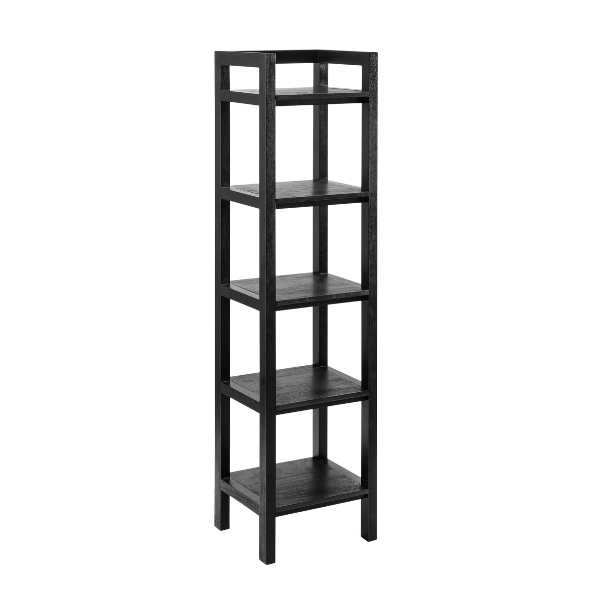 Carlton Solid Wood Bookcases - Black