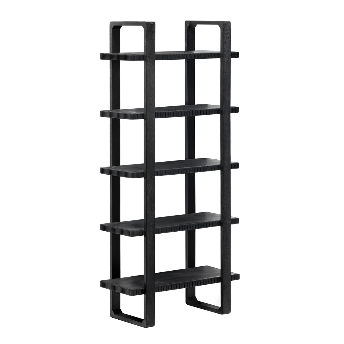 Skye Solid Wood Bookcase - Black