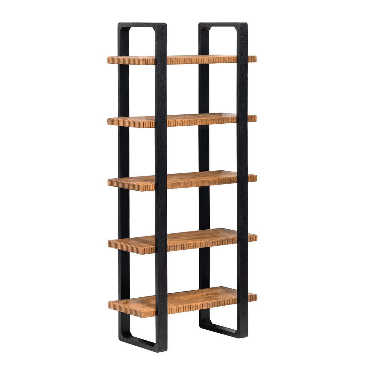 Skye Solid Wood Bookcase - Mid Tone Honey