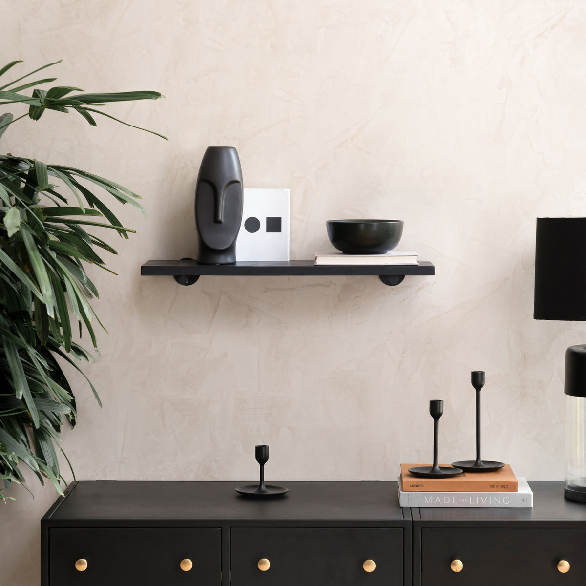 Bailey Wall Mounted Shelf - Black