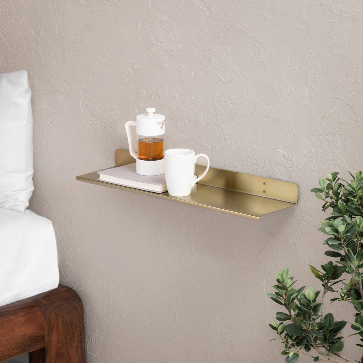 Billy Wall Mounted Shelf - Small - Gold