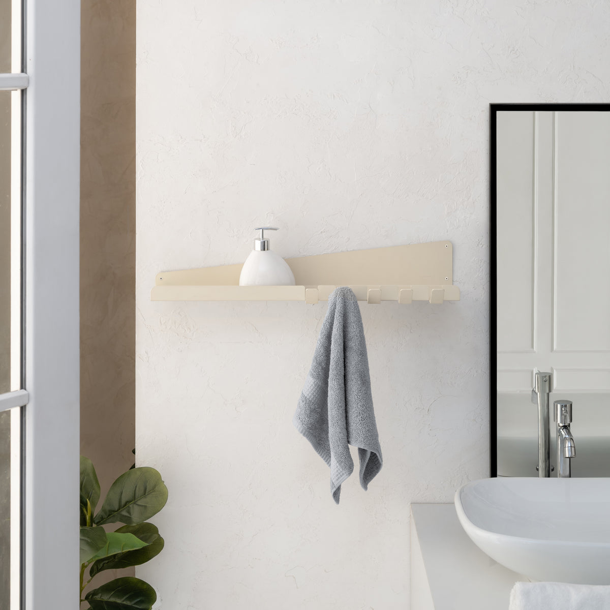 Carmel Wall Mounted Hook - Chalk White