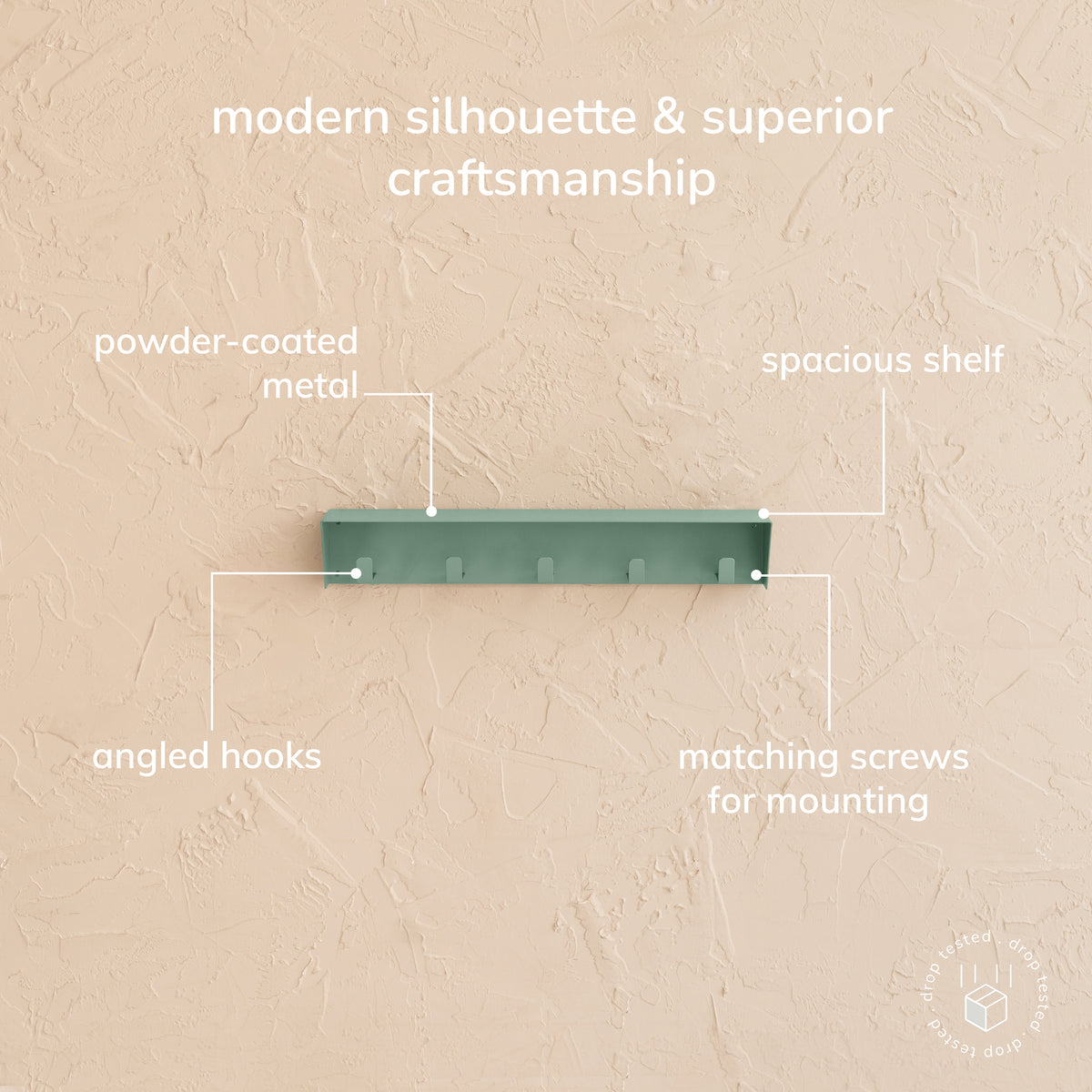Vincent Wall Mounted Hook - Sage Green