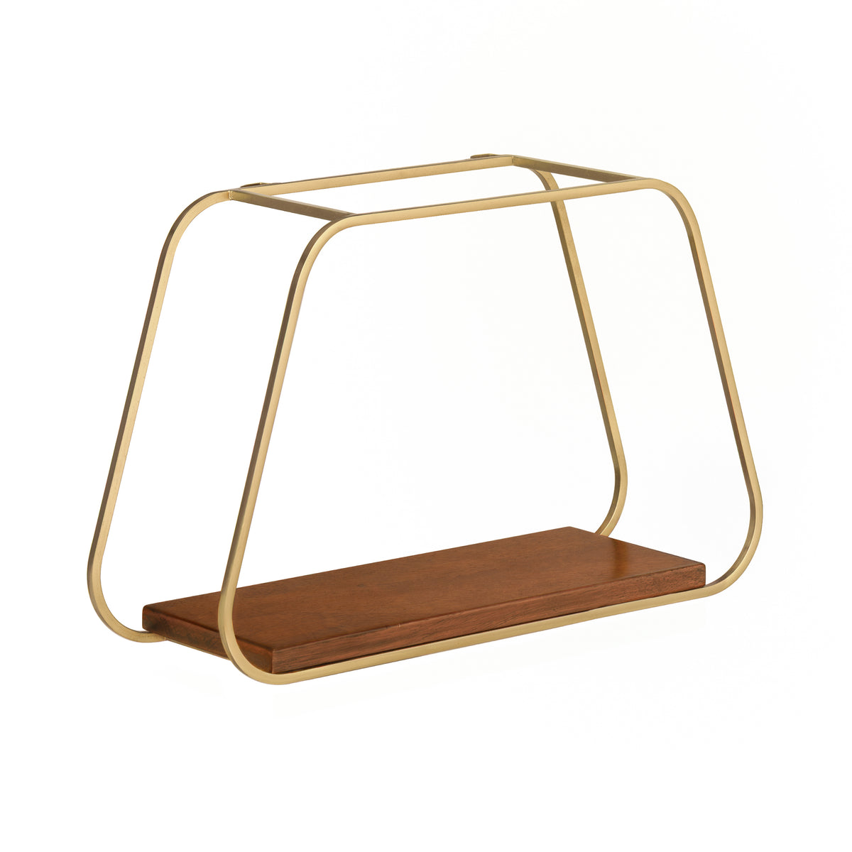 gold plated & walnut