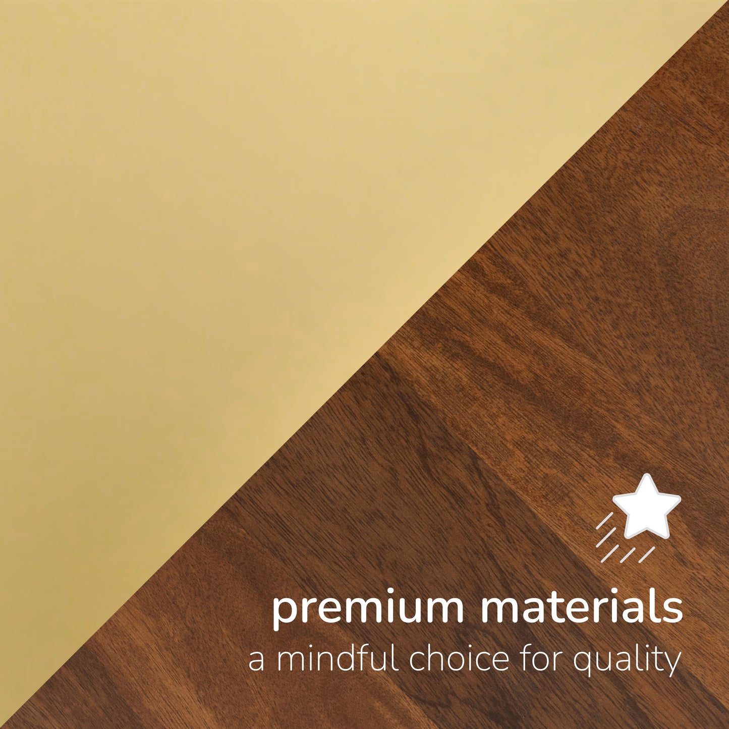 Ula Set of 3 Solid Wood & MS Iron Wall Mounted Accent Shelves - Gold Plated & Walnut
