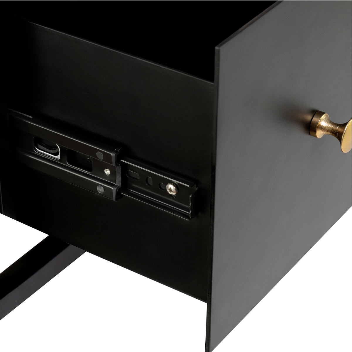 Brockwell Night Stand - 3 Drawer - Black