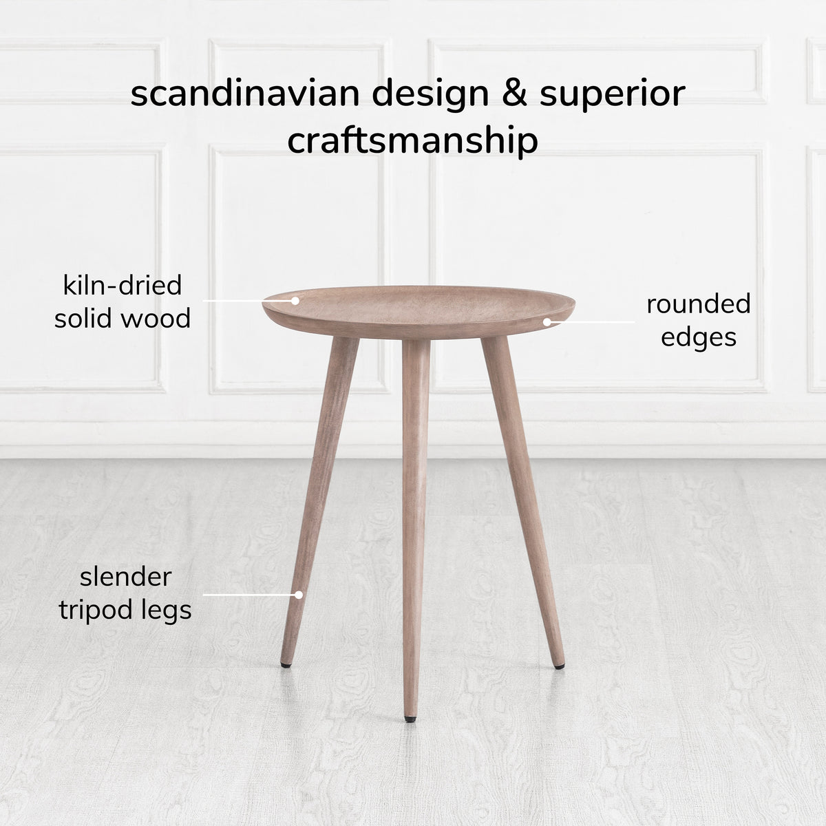 Electra End Table - Greige