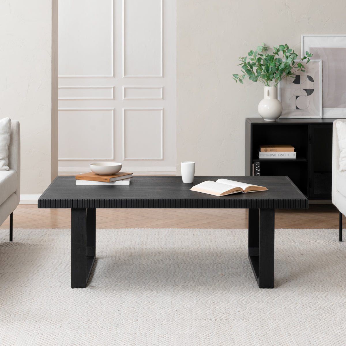 Larsson Solid Wood Coffee Table - Black