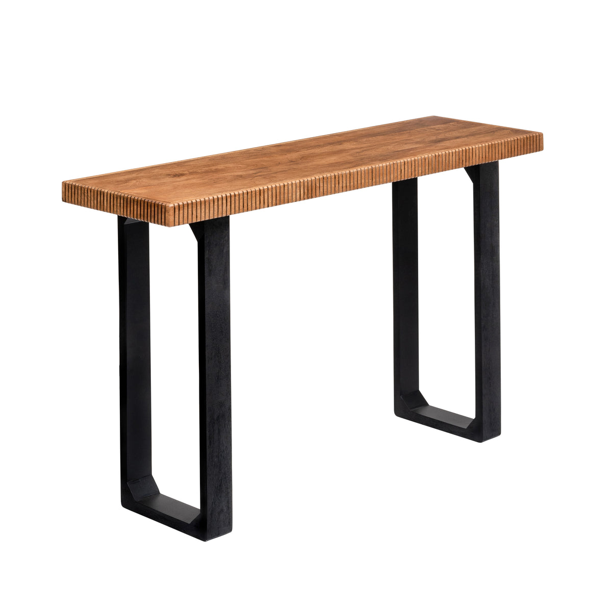 Mila Solid Wood Console Table - Mid Tone Honey