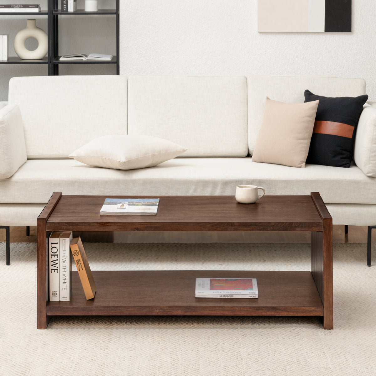 Marli Solid Wood Coffee Table - Espresso