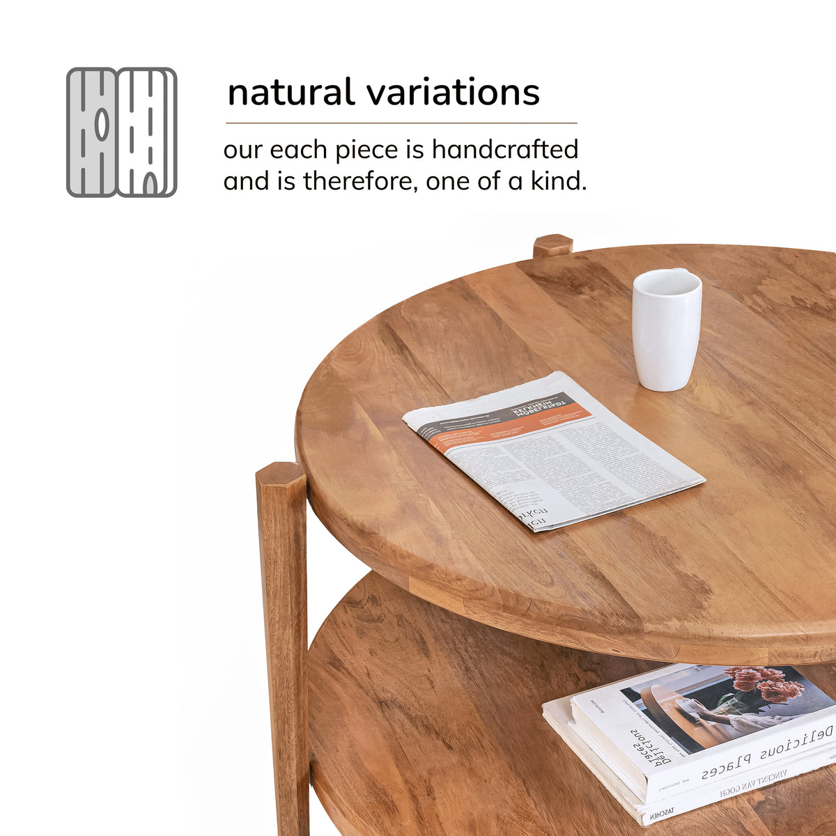 Cherokee Coffee & Cocktail Tables Solid Wood - Mid Tone Honey