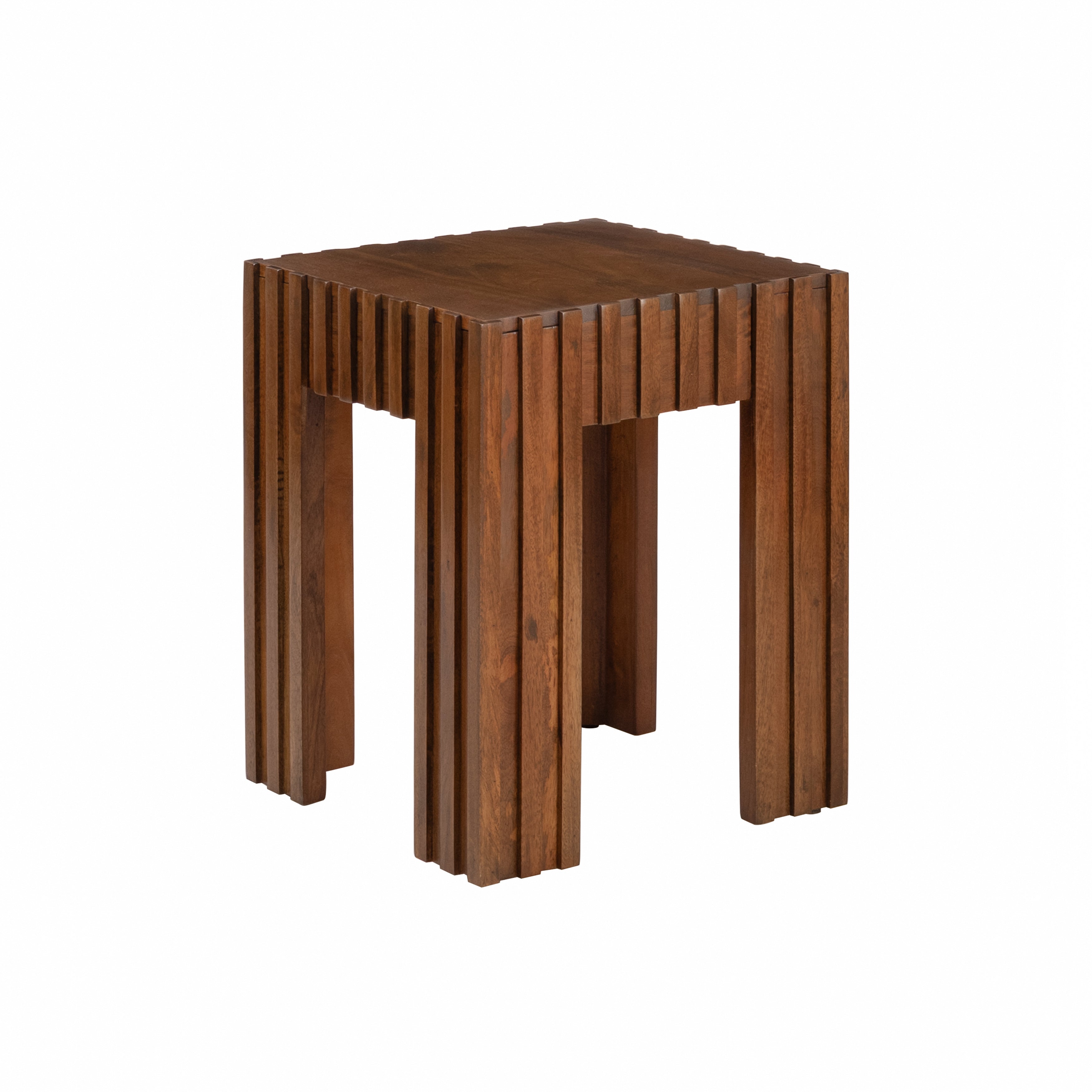 Fritz Solid Wood End Table - Walnut