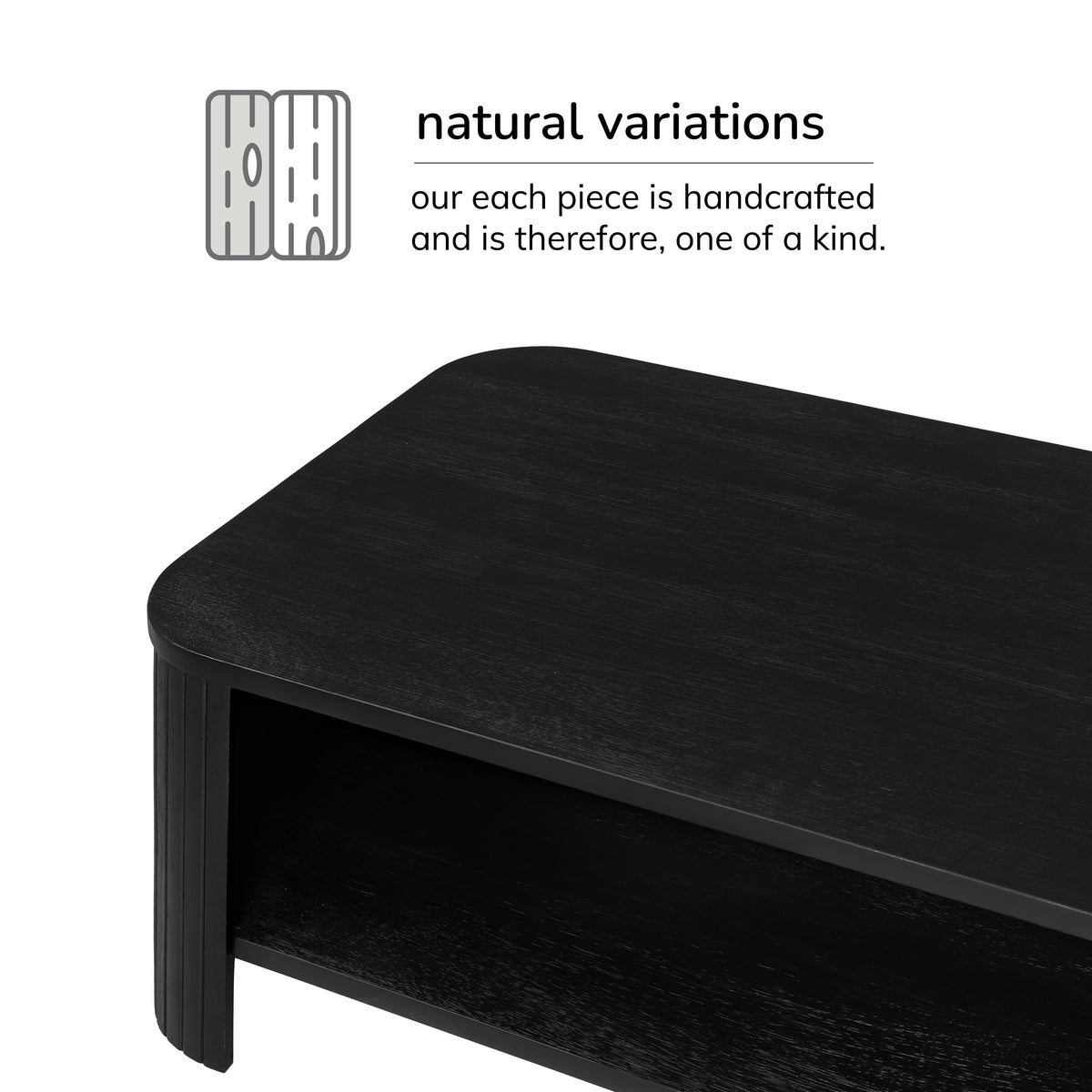 Warwick Solid Wood Coffee Table - Black