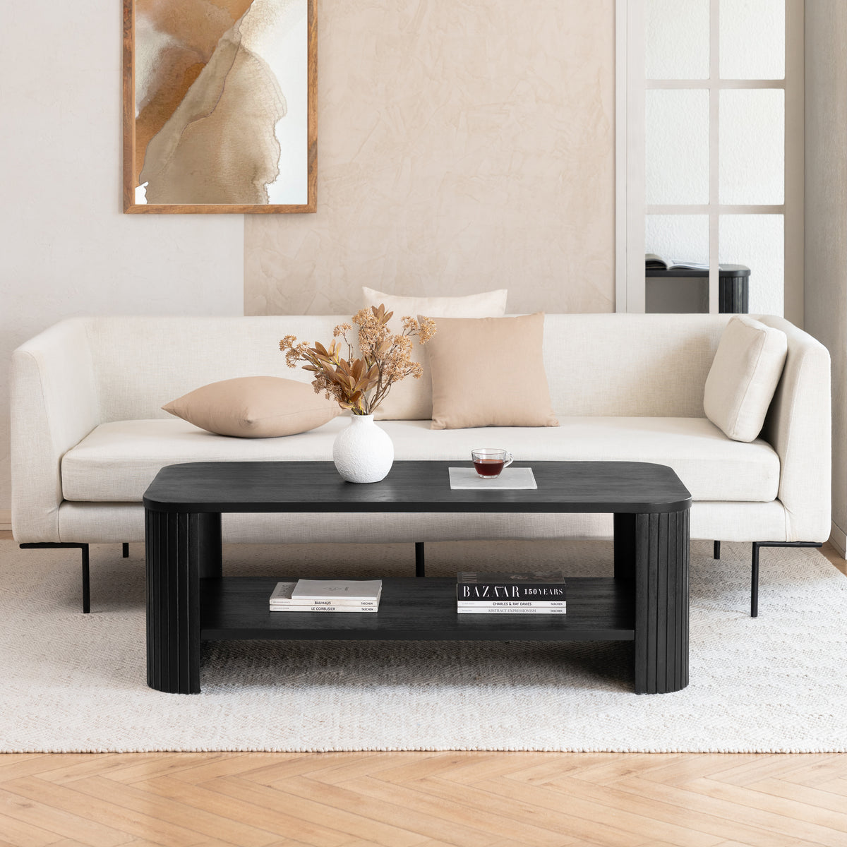Warwick Solid Wood Coffee Table - Black