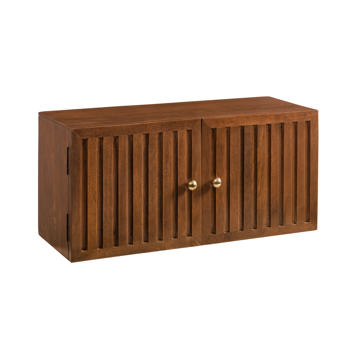 Monsoon Solid Wood Floating Cabinet - Walnut