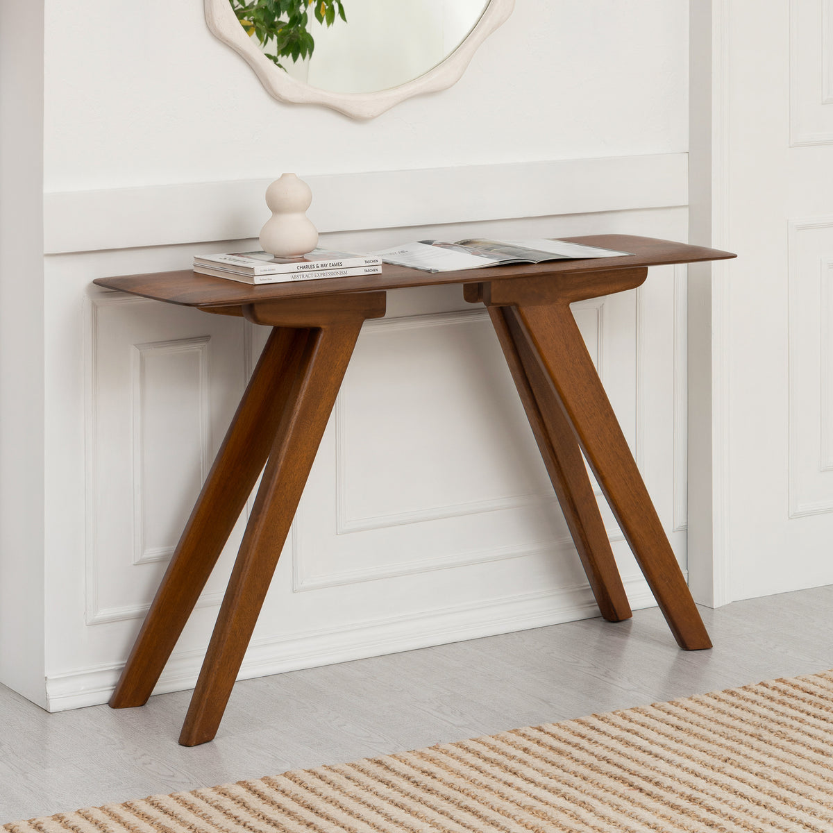 Marcel Solid Wood Console Table - Walnut