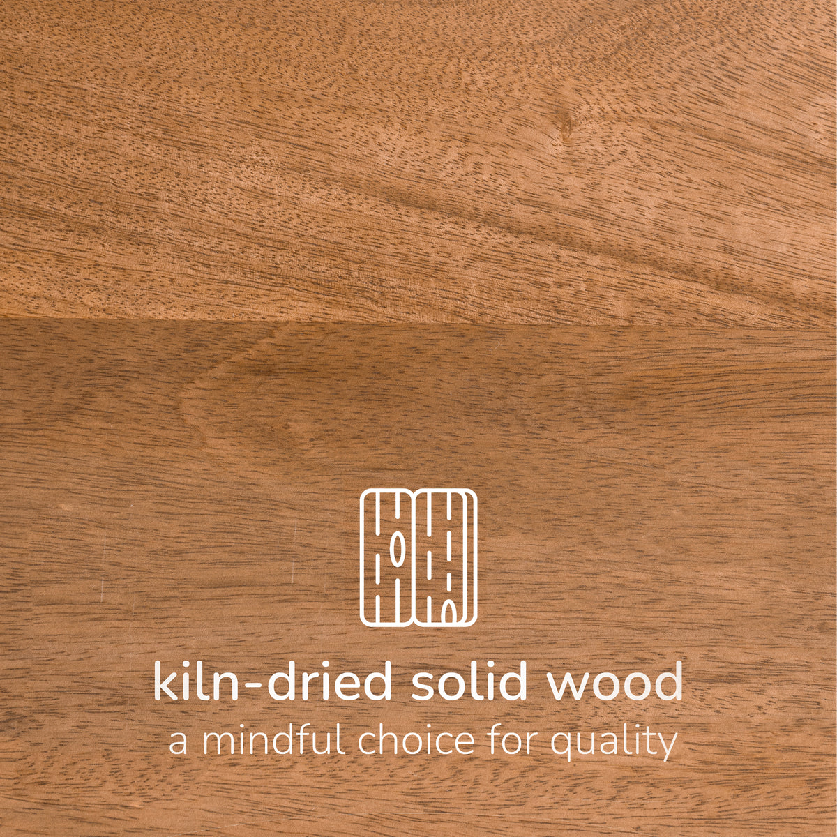Lola Solid Wood End Table - Mid Tone Honey