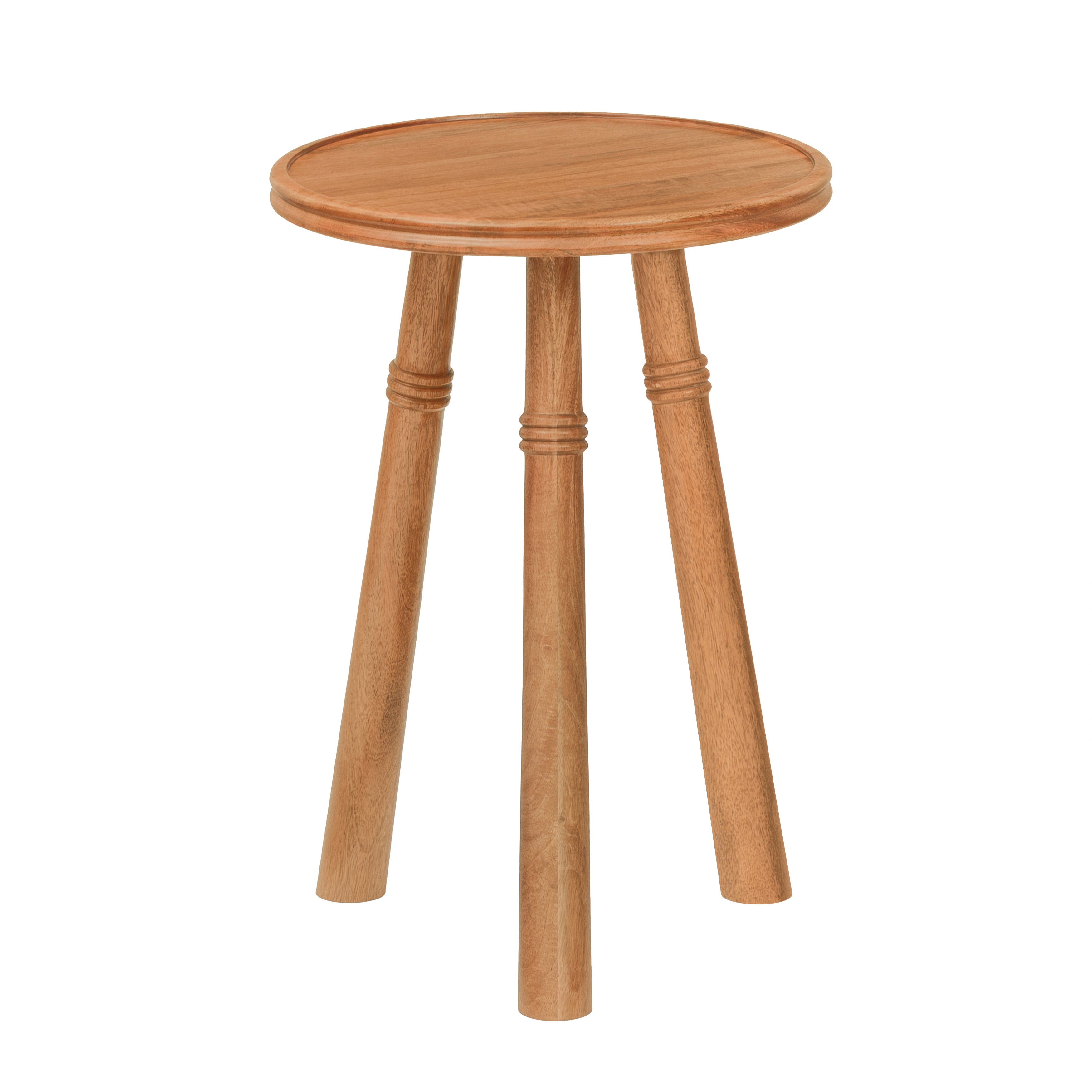Lola Solid Wood End Table - Mid Tone Honey