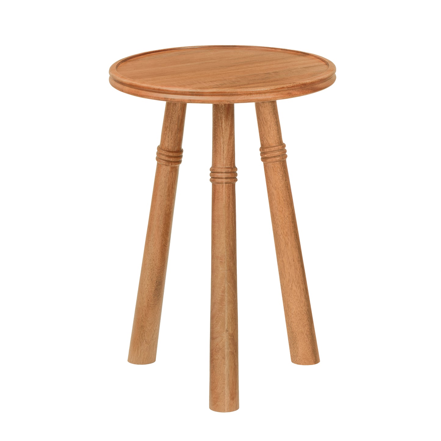 Lola Solid Wood End Table - Mid Tone Honey