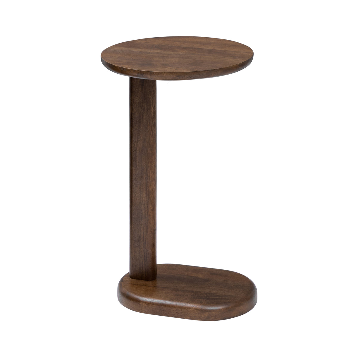Nora Solid Mango Wood End Table - Hazel Brown