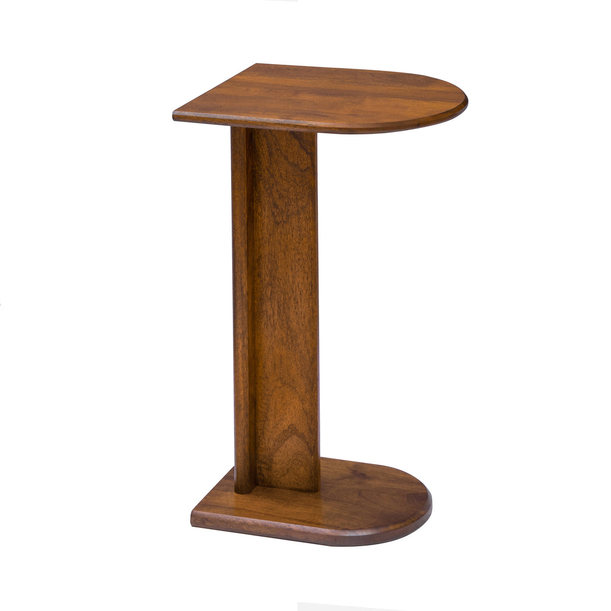 Ivy Solid Mango Wood End Table - Walnut