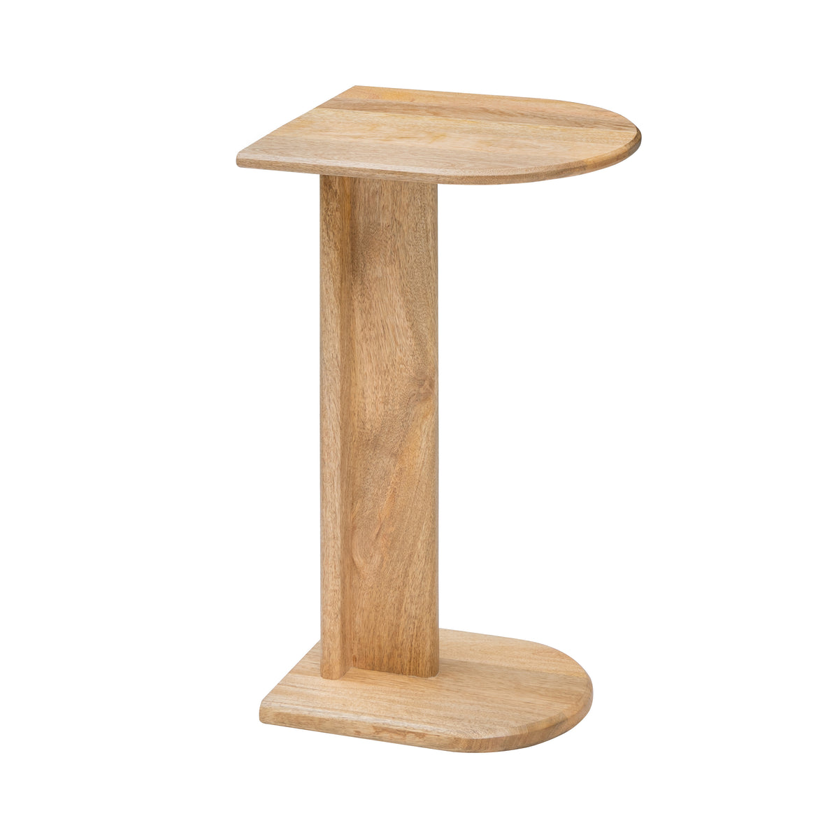 Ivy Solid Mango Wood End Table - Natural
