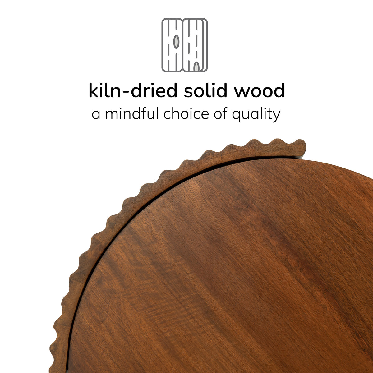Lenni Nested Solid Wood End Table - Walnut