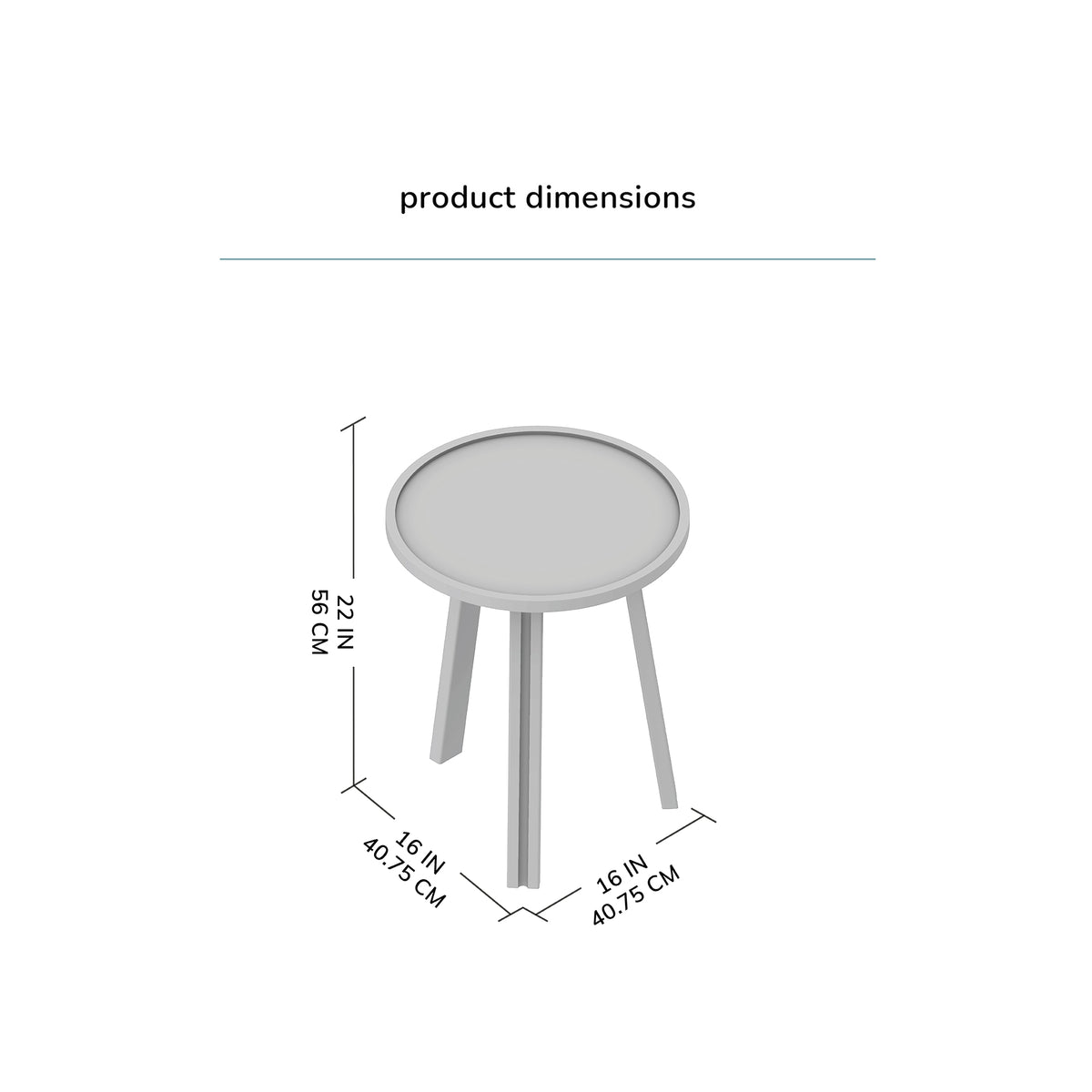 Ethel Solid Wood End Table - Hazel Brown