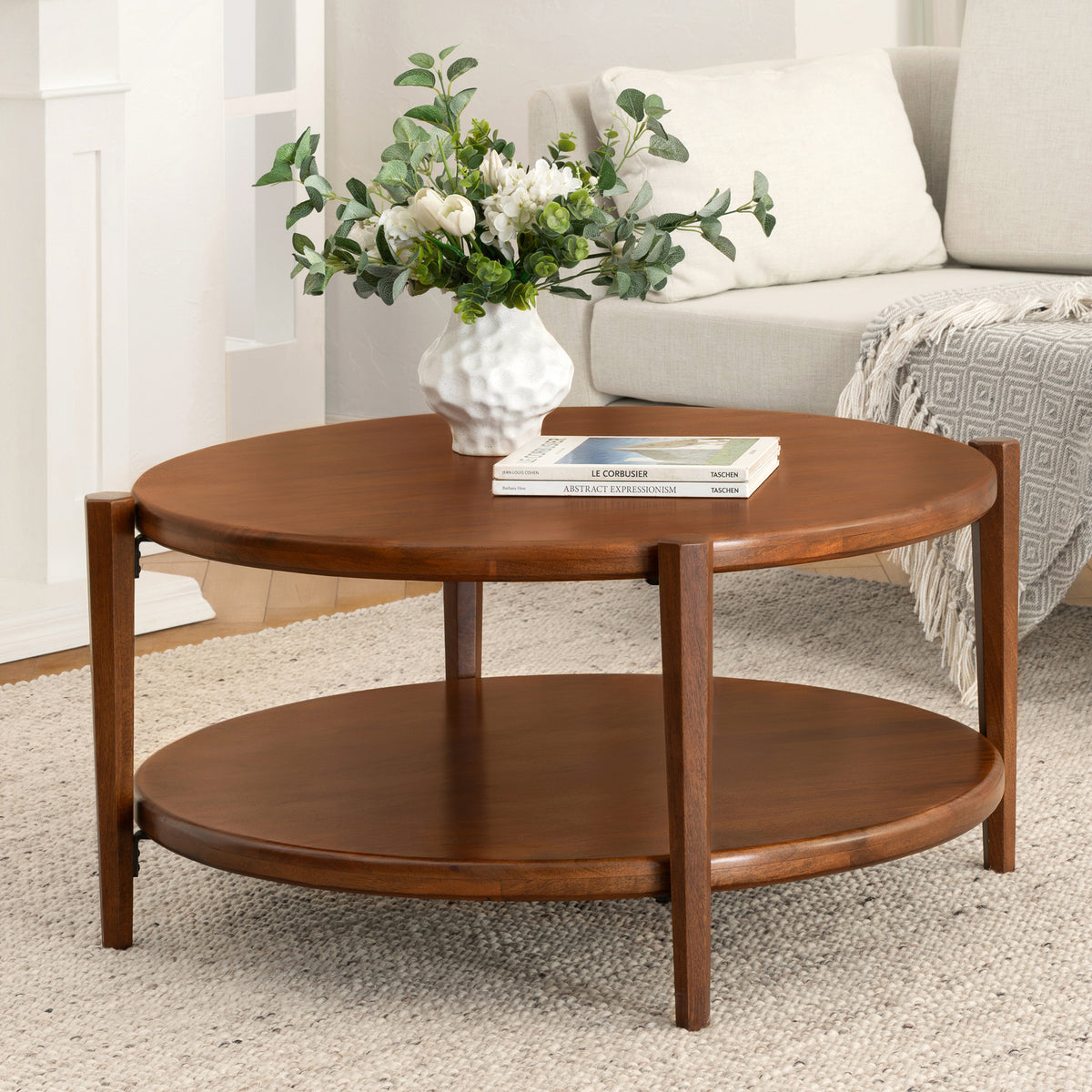 Cherokee Coffee & Cocktail Tables Solid Wood - Walnut