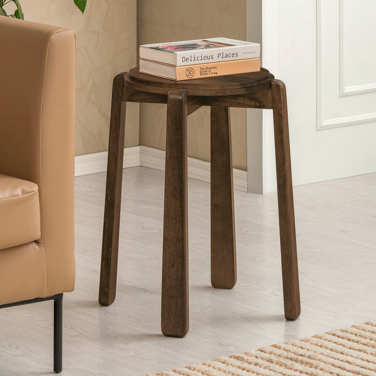 Iggy Solid Wood End Table - Hazel Brown