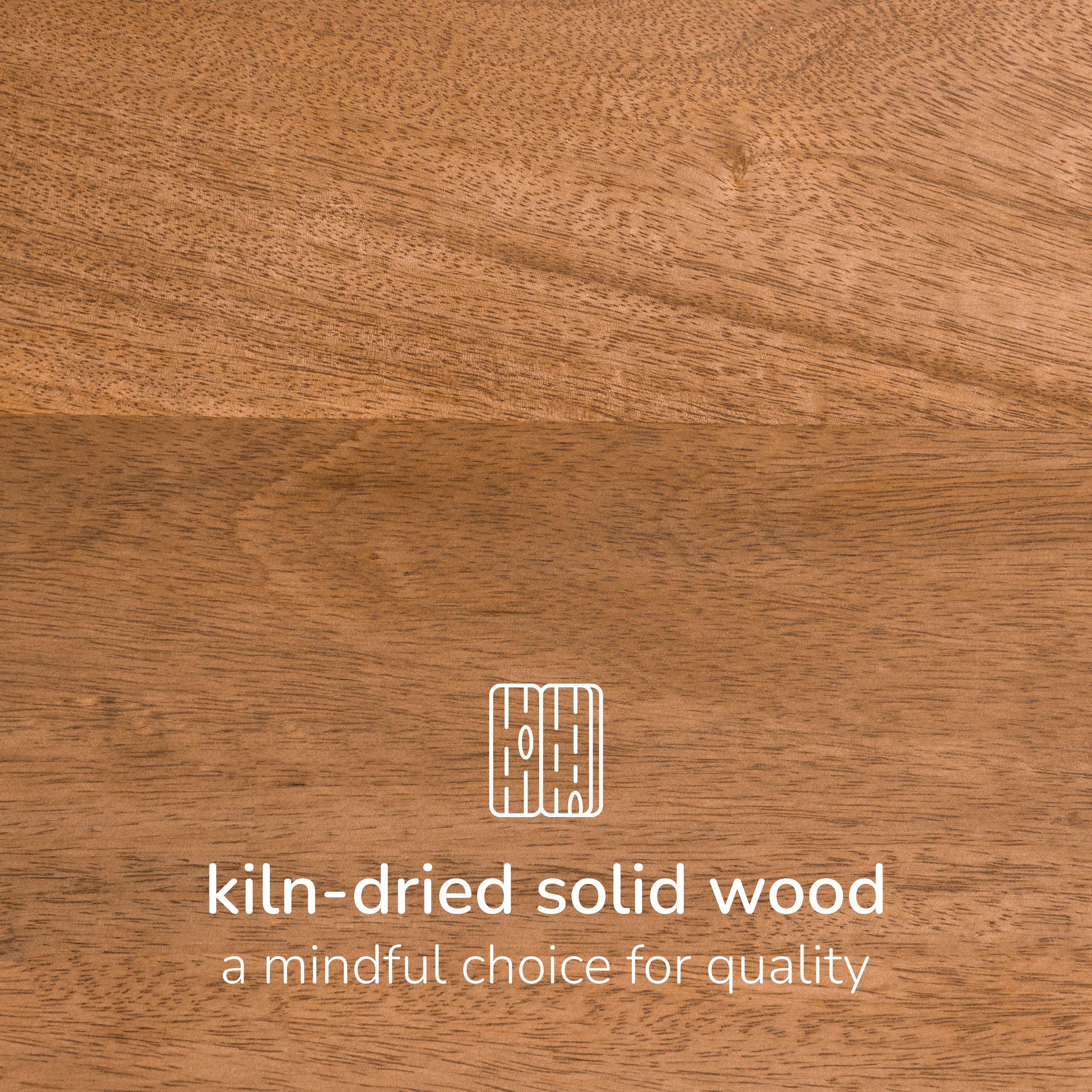 Marli Solid Mango Wood Media Unit - Mid Tone Honey