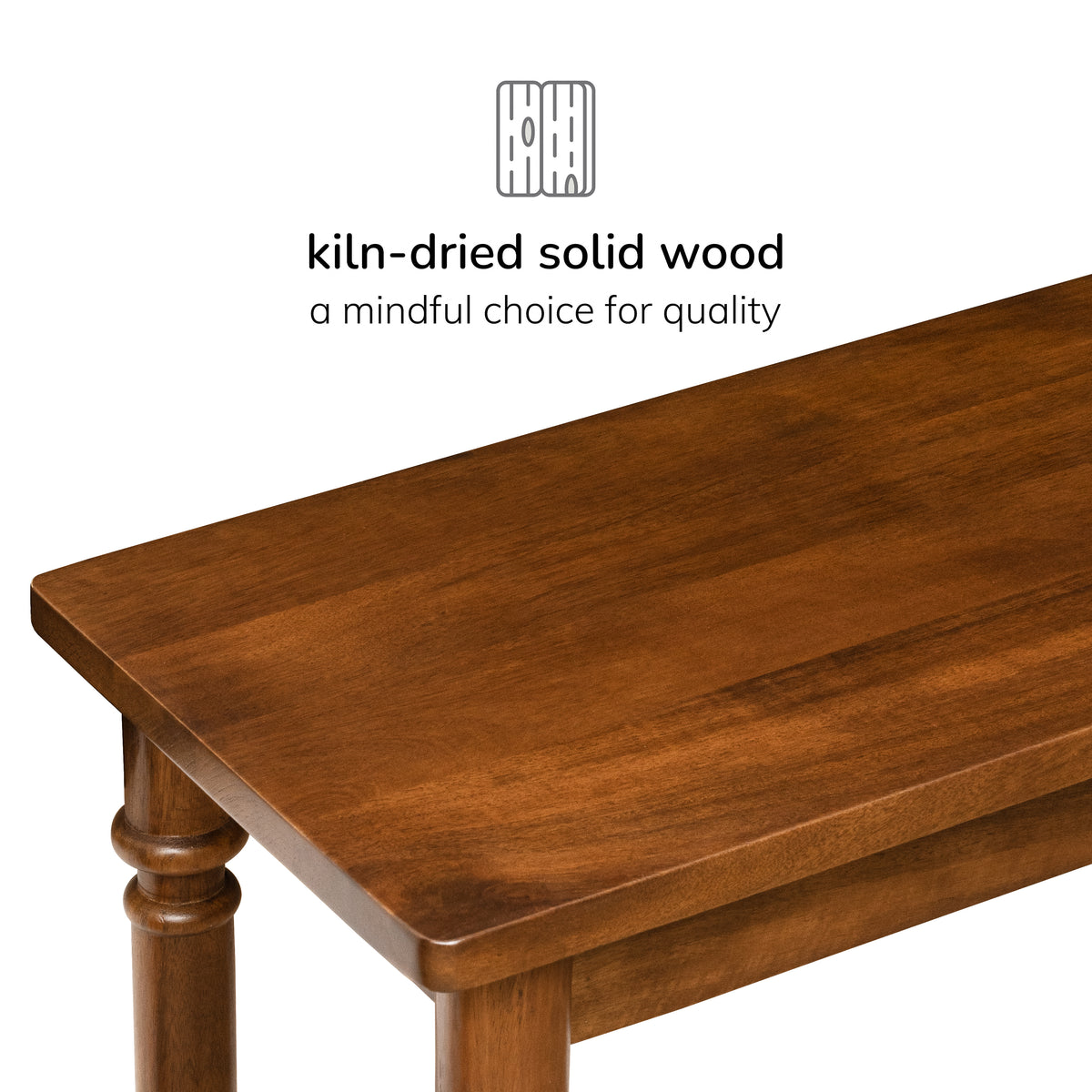 Rhonda Solid Wood Console Table - Walnut