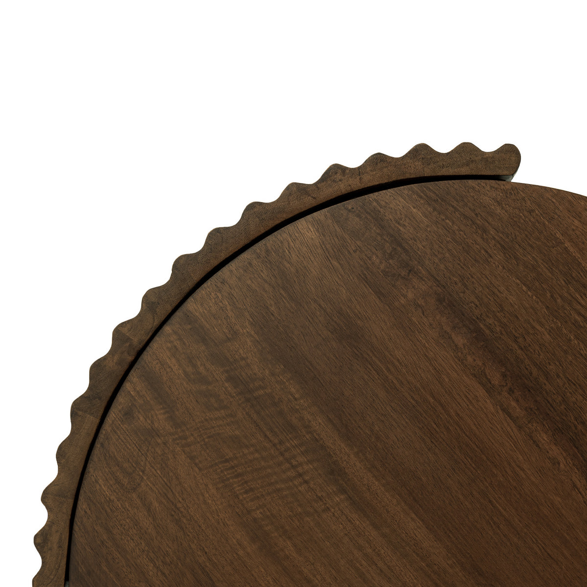 Lenni Solid Wood Nested End Table - Hazel Brown