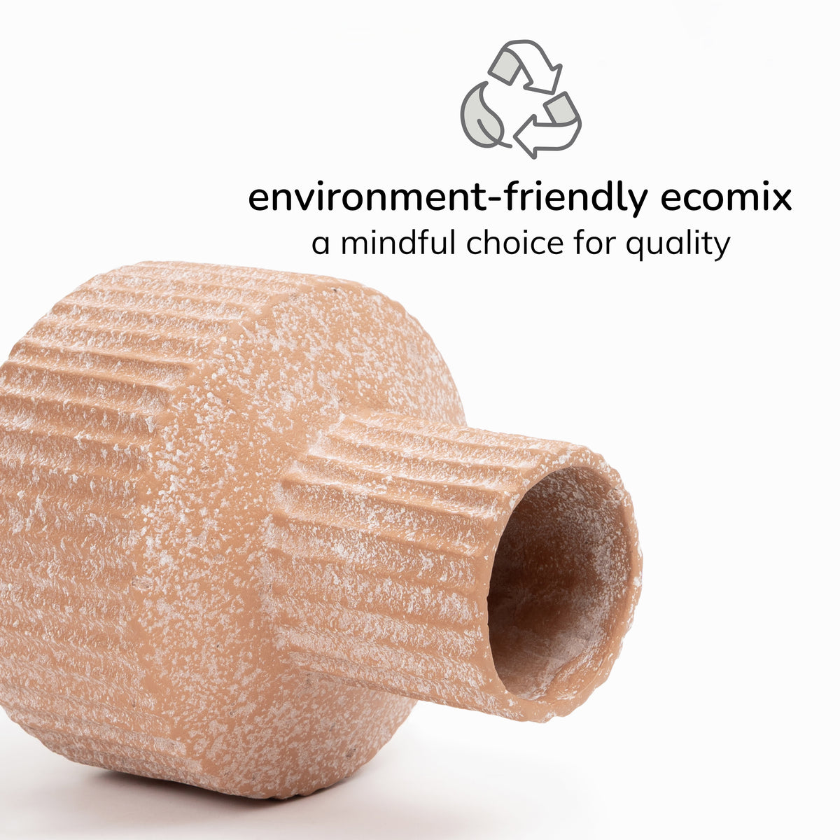Ashley Vase Ecomix - Light Sienna