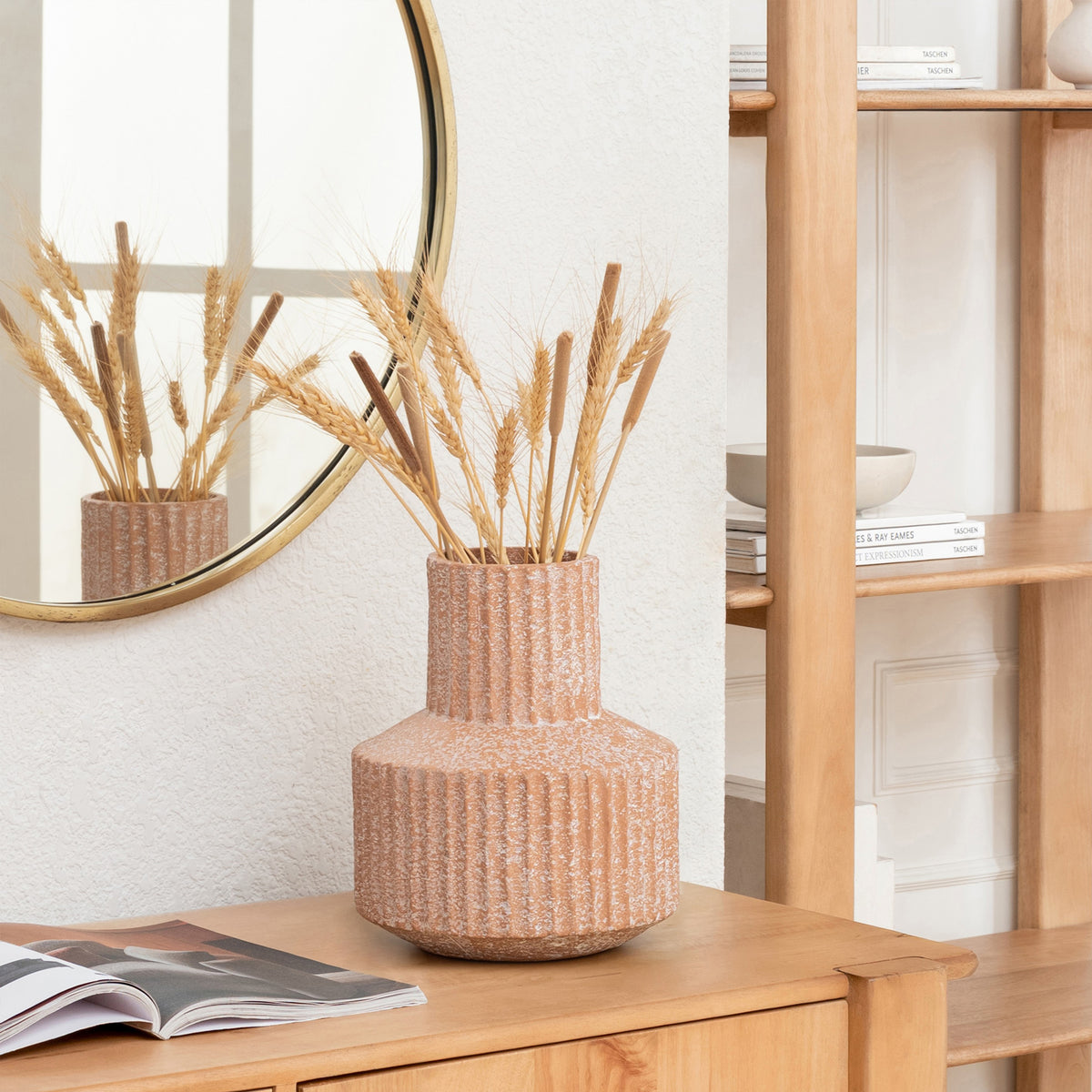 Ashley Vase Ecomix - Light Sienna