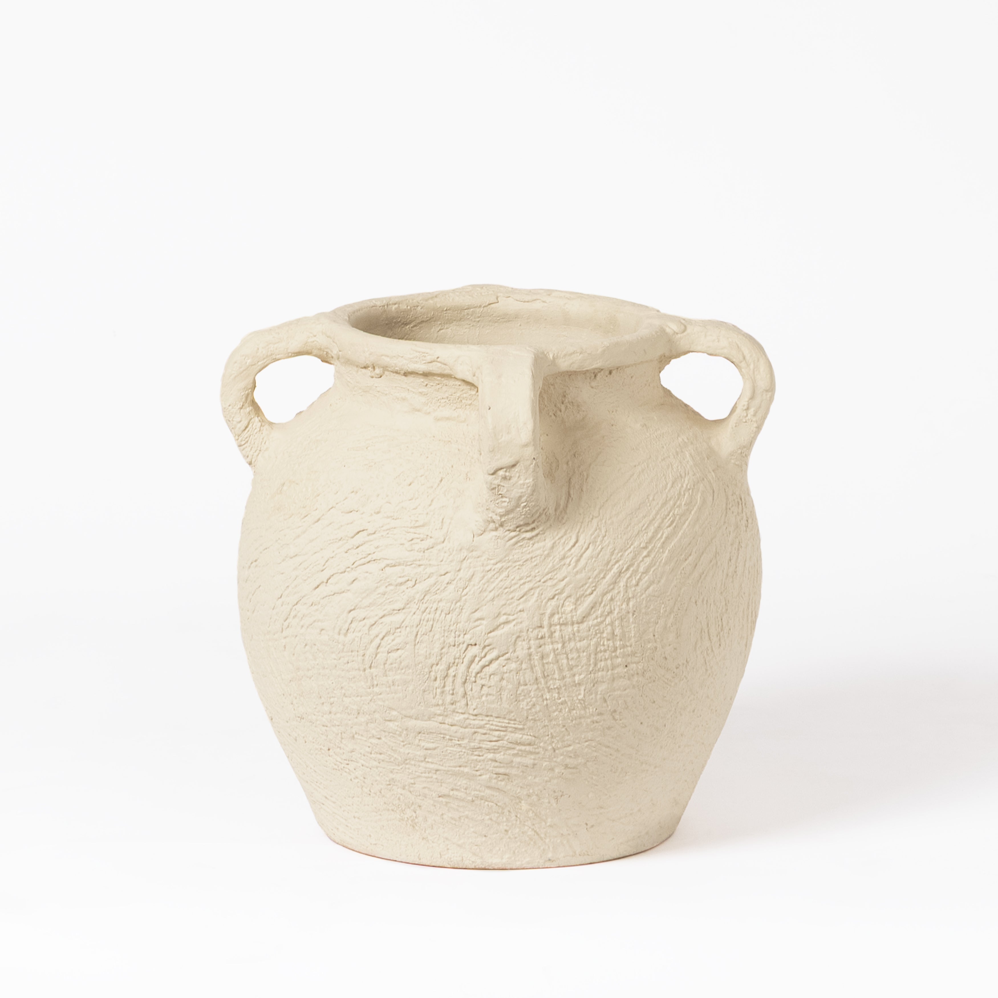 Gable Terracotta Vase - Cream