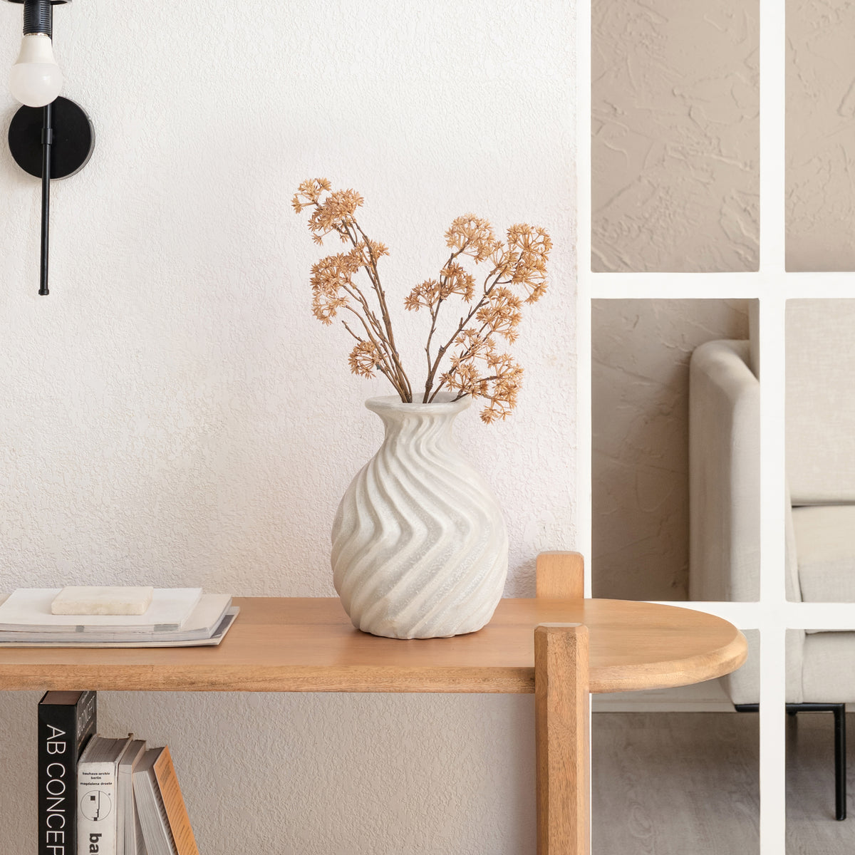 Epsom Ecomix Vase - White